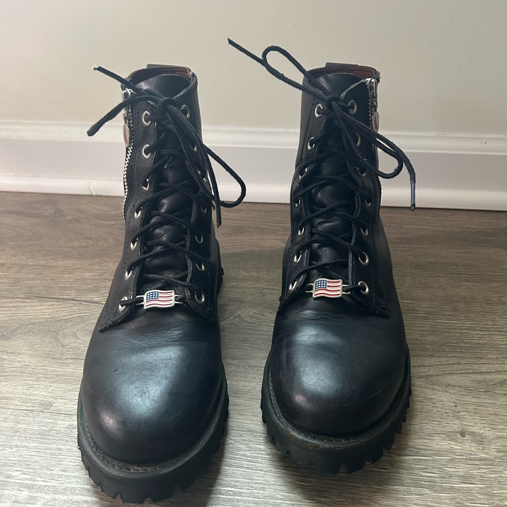 Red Wing Shoes Black Combat Boots